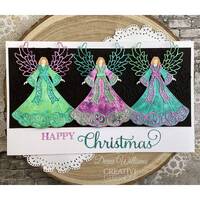 Sue Wilson Shadowed Sentiments Festive Happy Christmas Craft Die CEDSS028