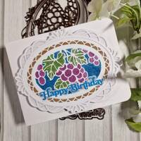 Sue Wilson Shadowed Sentiments Happy Birthday CEDSS030