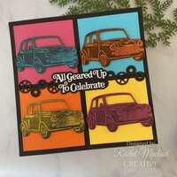 Sue Wilson Mini Shadowed Sentiments All Geared Up To Celebrate - CEDSS048