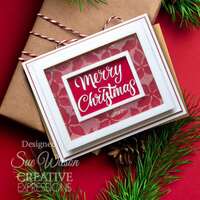 Sue Wilson Festive Shadowed Sentiments - Merry Christmas - CEDSS051