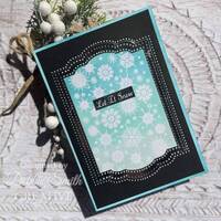 Creative Expressions Kaleido-Snow 4 x 6 in Pre Cut Rubber Stamp CER046