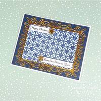 Creative Expressions Yuletide Wave 4 x 6 in Pre Cut Rubber Stamp CER047