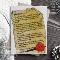 Creative Expressions Letter To Santa 4 x 6 in Pre Cut Rubber Stamp CER048