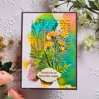 Creative Expressions Rustic Grass 4 x 6 in Pre Cut Rubber Stamp CER052