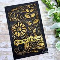 Creative Expressions Sunshine Serenade Companion Colouring Stencil 6 in x 8 in 2pk - CEST155