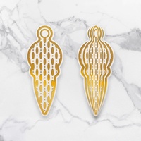 Cut and Hotfoil Stamp Dimensional Decorations Raindrop Bauble
