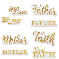 Couture Creations Cut and Foil Die Sentiments Bundle 1