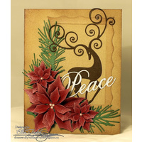 Impression Obsession Die Reindeer Flourish DIE336V 
