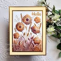 Creative Expressions Wildflowers 5 in x 7 in 3D Embossing Folder EF3D-070