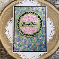 Creative Expressions Botanical Swirls 5 in x 7 in 3D Embossing Folder EF3D-072