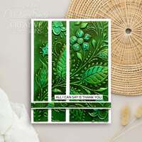 Creative Expressions Folk Art Blooms 5 in x 7 in 3D Embossing Folder EF3D-076