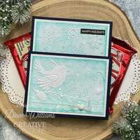 Creative Expressions Robin & Snowflakes Embossing Folder and Stencil Bundle