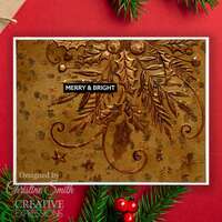Creative Expressions Jingle Bells 5 in x 7 in 3D Embossing Folder EF3D-083