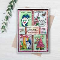 Woodware Clear Singles 3” x 4” Stamp - Empty Postage Stamp - FRM078