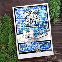 Woodware Clear Singles Christmas Distressed Labels 4 in x 6 in Stamp Set FRS1019
