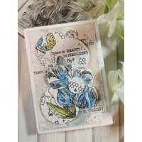 Woodware Clear Singles 4” x 6” Stamp Set - Sweet Pea Postcard - FRS10135