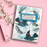 Woodware Clear Singles 4” x 6” Stamp Set - Postage Stamp Greetings - FRS1045