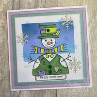 Woodware Clear Singles 4” x 6” Stamp Set - Wooden Snowman - FRS1060