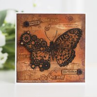 Woodware Clear Stamps Three Butterflies