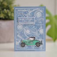 Woodware Clear Stamps Blueprint Background