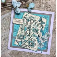 Woodware Stencil - 6in x 6in - Pampa - FRST081