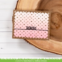 Lawn Fawn Cuts Polka Heart Backdrop: Landscape Die LF1830