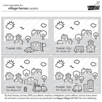 Lawn Fawn Stamps Village Heroes LF2327