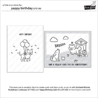 Lawn Fawn - Yappy Birthday Stamp and Die Bundle