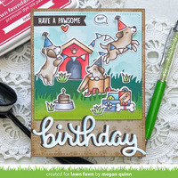 Lawn Fawn - Pawsome Birthday Stamp and Die Bundle