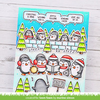 Lawn Fawn - Simply Celebrate Winter Critters Stamp and Die Bundle with Sentiments