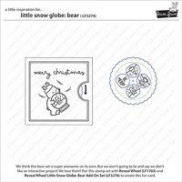 Lawn Fawn - Little Snow Globe: Bear Stamp and Die Bundle