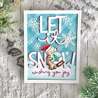 Lawn Fawn - Stamps - Little Snow Globe: Bear - LF3274