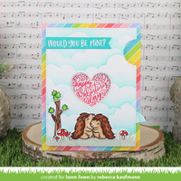 Lawn Fawn - Lawn Cuts - Magic Iris Heart Add-On Dies - LF3314