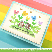 Lawn Fawn - Lawn Clippings - Heart Garden Stencil - LF3322