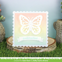 Lawn Fawn - Lawn Cuts - Ta-Da! Diorama! Butterfly Window Add On Dies - LF3370