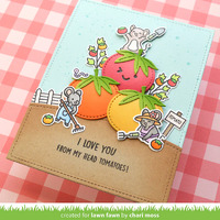 Lawn Fawn - Lawn Cuts - Stitched Garden Veggies Dies - LF3373