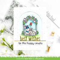 Lawn Fawn - Lawn Cuts - Best Wishes Line Border Die - LF3384