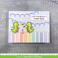 Lawn Fawn - Little Dragon Flip-Flop - Stamp and Die Bundle