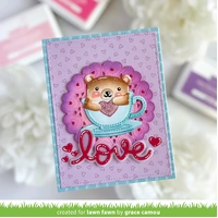 Lawn Fawn - Lawn Cuts - Doily Hearts Die - LF3612
