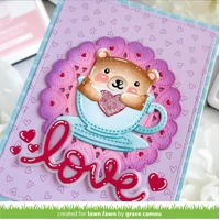Lawn Fawn - Lawn Cuts - Tiny Gift BoxPanda and Bear Add-On Dies - LF3614