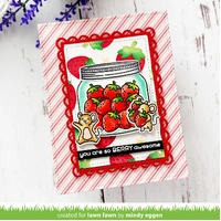 Lawn Fawn - Lawn Clippings - Strawberry Fields Background Stencils - LF3622