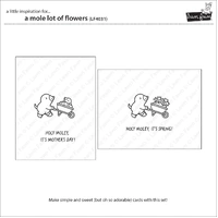 Lawn Fawn - A Mole Lot of Flowers - Stamp and Die Bundle