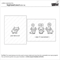 Lawn Fawn - Highland Cows! - Stamp and Die Bundle