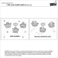 Lawn Fawn - I Like Cute Moths Add-On - Stamp and Die Bundle