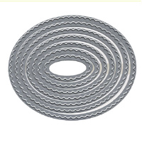 Scrap Dragon Scalloped Nesting Dies Bundle Circle Square Rectangle Oval