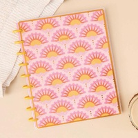 Happy Planner - Disc Bound Notebook - Dotted Lined Paper - Retro Sunset