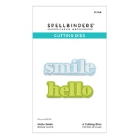 Spellbinders Die Hello Smile Etched Dies S1-154