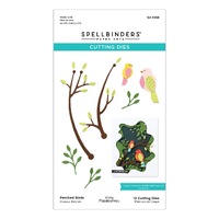 Spellbinders Die Perched Birds Etched Dies S4-1338