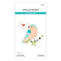 Spellbinders Die Love Note Bird Etched Dies S4-1352