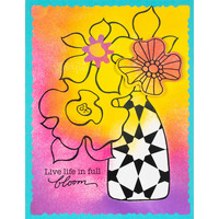 Stampendous Floral Blooms Perfectly Clear Stamp Set SSC1423
